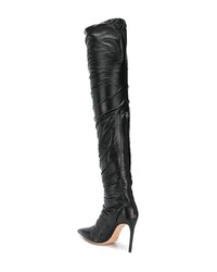 Bottes hauteur genou en cuir noires Alexandre Birman