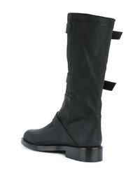 Bottes hauteur genou en cuir noires Ann Demeulemeester