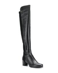 Bottes hauteur genou en cuir noires Stuart Weitzman