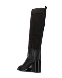 Bottes hauteur genou en cuir noires Stuart Weitzman