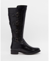 Bottes hauteur genou en cuir noires Ravel