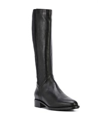 Bottes hauteur genou en cuir noires Aquatalia