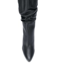 Bottes hauteur genou en cuir noires Tom Ford