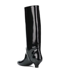 Bottes hauteur genou en cuir noires Marc Jacobs