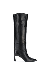 Bottes hauteur genou en cuir noires Stuart Weitzman