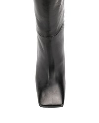 Bottes hauteur genou en cuir noires Marc Ellis