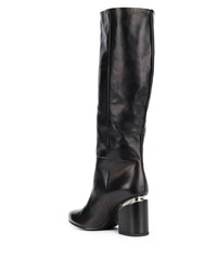 Bottes hauteur genou en cuir noires Vic Matié