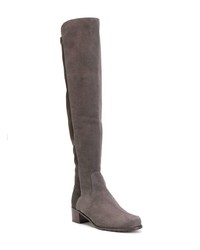 Bottes hauteur genou en daim gris foncé Stuart Weitzman