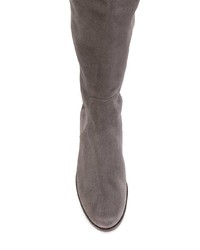 Bottes hauteur genou en daim gris foncé Stuart Weitzman