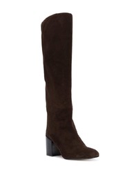 Bottes hauteur genou en daim marron foncé Stuart Weitzman