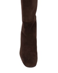 Bottes hauteur genou en daim marron foncé Stuart Weitzman