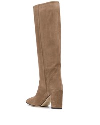 Bottes hauteur genou en daim marron Paris Texas