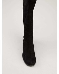 Bottes hauteur genou en daim noires Stuart Weitzman