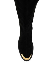 Bottes hauteur genou en daim noires Giuseppe Zanotti Design