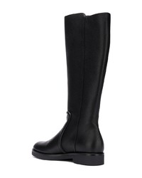 Bottes hauteur genou en daim noires Bally