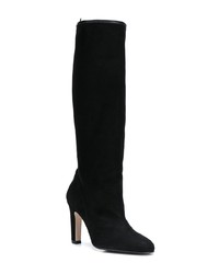 Bottes hauteur genou en daim noires Stuart Weitzman