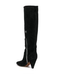 Bottes hauteur genou en daim noires Buttero