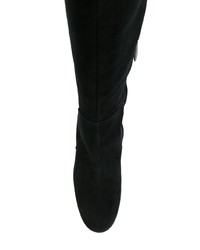 Bottes hauteur genou en daim noires Baldinini