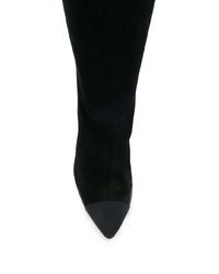 Bottes hauteur genou en daim noires Sandro Paris