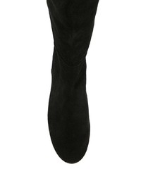 Bottes hauteur genou en daim noires Stuart Weitzman