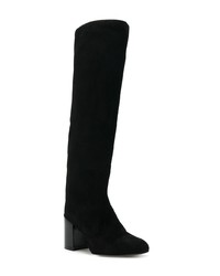 Bottes hauteur genou en daim noires Stuart Weitzman