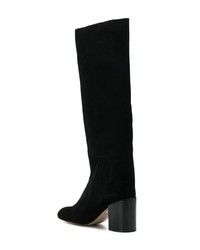 Bottes hauteur genou en daim noires Stuart Weitzman