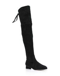 Bottes hauteur genou en daim noires Stuart Weitzman