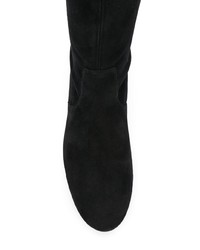 Bottes hauteur genou en daim noires Stuart Weitzman