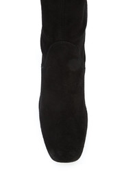 Bottes hauteur genou en daim noires Stuart Weitzman