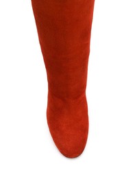 Bottes hauteur genou en daim rouges Stuart Weitzman