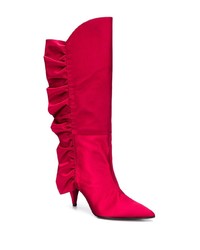 Bottes hauteur genou en toile rouges Marc Ellis