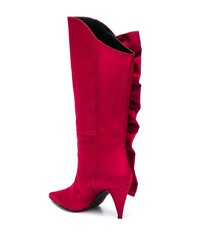 Bottes hauteur genou en toile rouges Marc Ellis