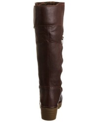 Bottes hauteur genou marron foncé Fly London