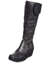 Bottes hauteur genou noires Fly London