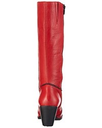 Bottes hauteur genou rouges Art