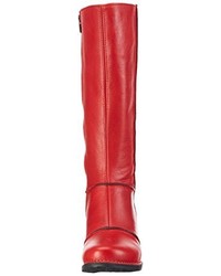 Bottes hauteur genou rouges Art