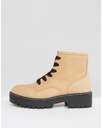 Bottes marron clair Pull&Bear