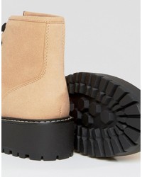 Bottes marron clair Pull&Bear