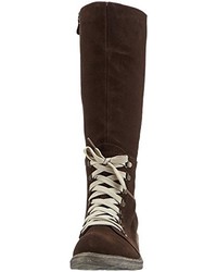 Bottes marron foncé Andrea Conti