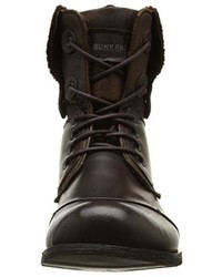 Bottes marron foncé Bunker