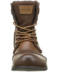 Bottes marron foncé Bunker