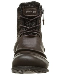 Bottes marron foncé Bunker