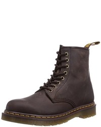 Bottes marron foncé Dr. Martens