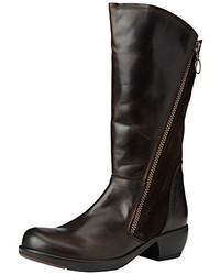 Bottes marron foncé Fly London