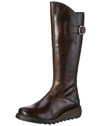 Bottes marron foncé Fly London