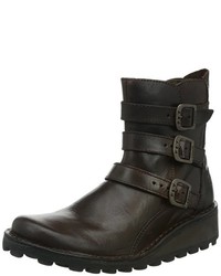 Bottes marron foncé Fly London