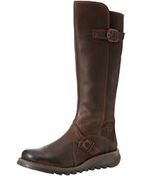 Bottes marron foncé Fly London