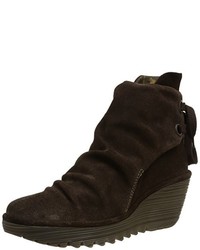 Bottes marron foncé Fly London