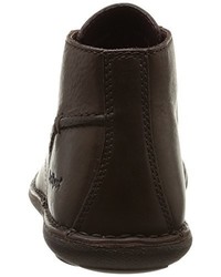 Bottes marron foncé Kickers