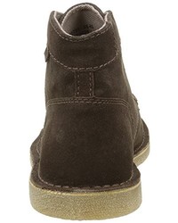 Bottes marron foncé Kickers